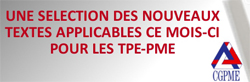 Nouveaux textes applicables dès le 1er juillet 2012 dans les PME